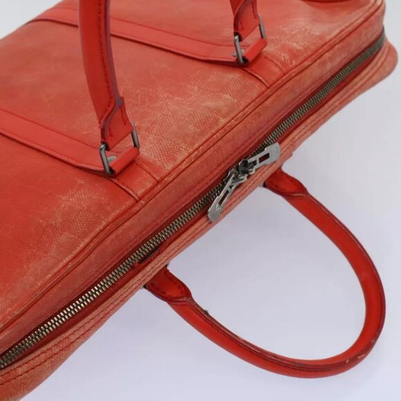 LOUIS VUITTON Damier Infini Porte Documents Voyage Bag Orange M56004 Auth 55372 - Picture 6 of 16